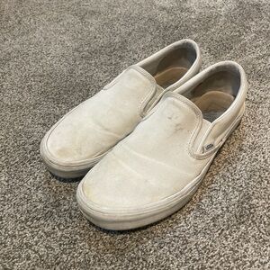 Vans Women’s US10.5 White Slip-On Sneakers Skater